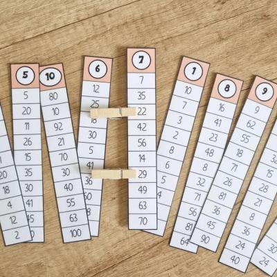 CARTES A PINCES DES INTRUS - MULTIPLICATIONS