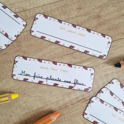 Cartes des phrases - 3 mots